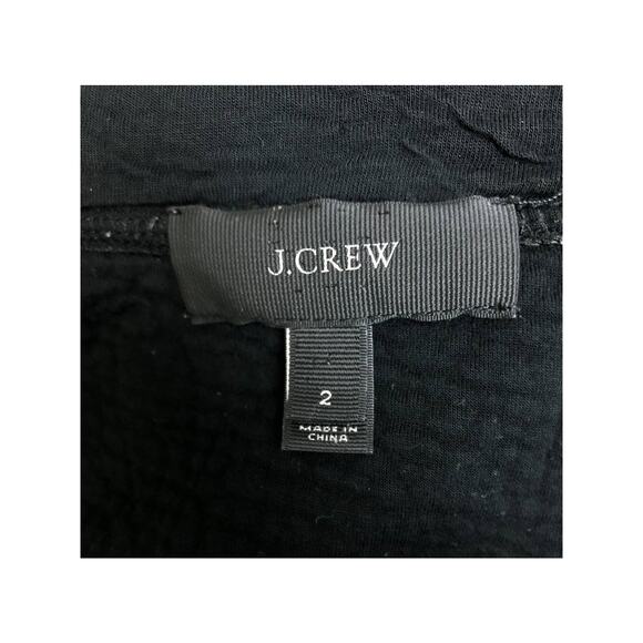 J. Crew Jacket Womens Size 2 Black Gray Zip with Pockets - Picture 6 of 6